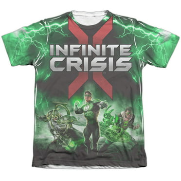 Ic Green Adult Ringer T Infinite Crisis Shirt XL 